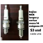 Bujías NGK cortas rosca 14 hexágono 21 - Img 53756440