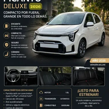Vendo Kia Picanto Deluxe 2026 - Img 122678278