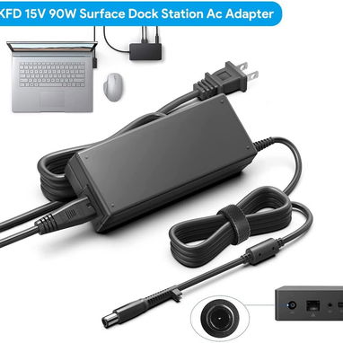 NEW KM !!Cargador  de 90W 15V 6A Adaptador de CA Reemplazo para Micorsoft Surface Pro 4 5 6 7 8 Book Laptop Dock Station - Img 103018950