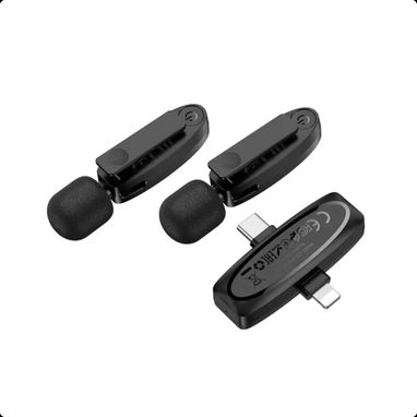 Micrófono inalámbrico digital Dual (Lightning/Type-C) black para iPhone y Android- Hoco L15 🌐 $12.75 - 4/6