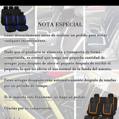 Fundas para 5 asientos de automóvil 9 piezas universal - Img 117650023