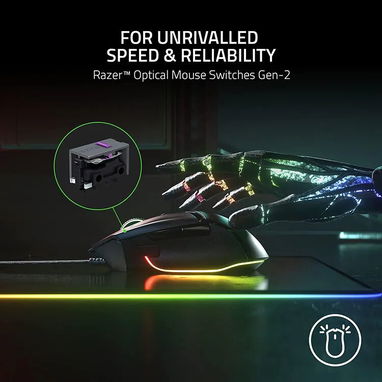 Razer Basilisk V3 | Mouse Gamer Ergonómico | 11 botones programables | - 7/8