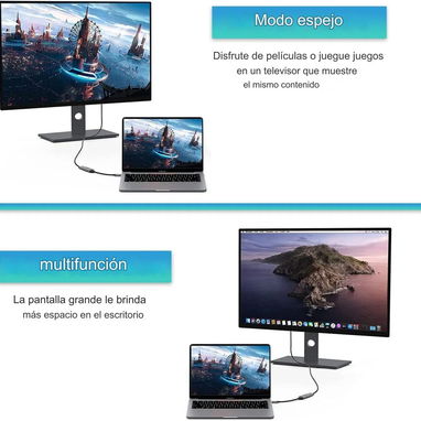 Adaptador USB C a HDMI 4K@60Hz – EVERIZ - Img 123200018