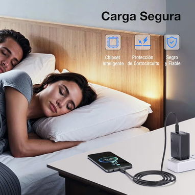 Cargador 1Hora 65w con cable - 3/7