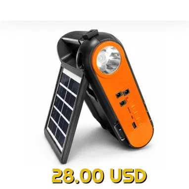 RADIO LINTERNA LAMPARAS CON CARGA SOLAR - Img 123304555