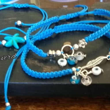 VARIEDAD DE PULSERAS TEJIDAS DE HILO CHINO - Img 123929778