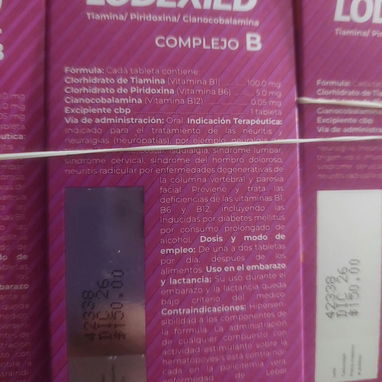 Tribedoce en tabletas, complejo B Lodexied, contiene 30 - Img 103602776