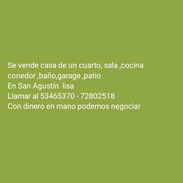 Se vende casa de 1 cuarto en SAN Agustín - Img 56567726