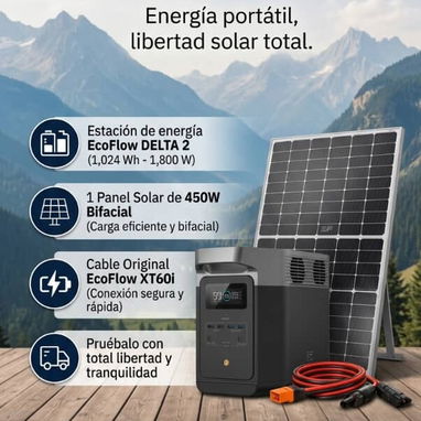 ⚡ COMBOS SOLARES ECOFLOW ⚡ ESTACIÓN DE ENERGÍA + PANEL SOLAR - 2/3