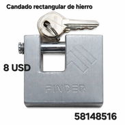 CANDADO RECTANGULAR DE HIERRO - Img 56008406