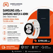 Samsung A10e + Samsung Watch 4 40mm | Combo Smartphone y Smartwatch en La Habana - Img 55263506