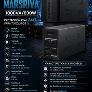 ⚡️BACKUP⚡️MARSRIVA 1000VA-600W CON 2 BATERIAS 12V7A DE 110V.  MENSAJERÍA CON FCATURA Y GRANATÍA. 📲 54833699 - Img 55704881