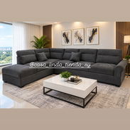 Sofá moderno en L 1500 usd mensajería incluida - Img 58461141