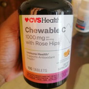 Chewable C 1000mg 100 tabletas Vitamina C con Rose Hips - Img 56104341