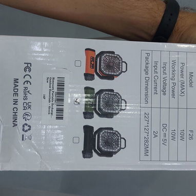 Ventilador f26 recargable 20 mil mah Garantia solos tienda variedad - 2/2