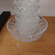 Juego de cuencos de postre y ensaladera de cristal tallado vintage - Img 58487868