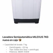 Lavadora semiautomática Milexus - Img 54711519