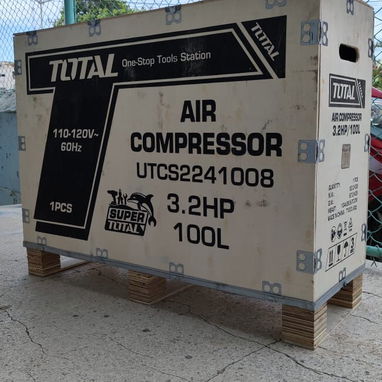🔥 COMPRESOR TOTAL 100L – 3.2HP – DOBLE MOTOR 🔥 - Img 123833143