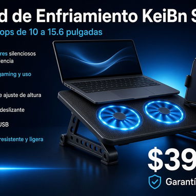 Laptop HP 15-fc0057wm/Laptop ASUS ZenBook UM3406G/Stand de Enfriamiento KeiBn S039 - 3/3