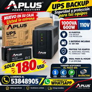 GARANTIZA EL CUIDADO A TU PC BACKUP 110V 1000 VA 600 W NUEVO EN CAJA CON DOBLE BATERÍA DE 12V 7AH EN 180 USD - Img 57983483