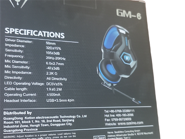 Auriculares Ozein para juegos PS5,PS4,Xbox,PC con sonido envolvente 7.1,  con cancelación de ruido Nuevo  30$ - Img 62326461