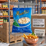 Papas prefritas Maestro 1kg y Papas fritas TOTAS 130g (sabor Queso, BBQ y Jamón) - Img 57777540