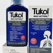 Tukol, frasco 6 oz, jarabe para GRIPE, RESFRIADO Y DOLOR DE GARGANTA, +12años - Img 54638544