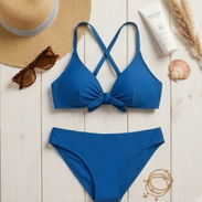Bikini Clásico Azul Cobalto – Estilo y Elegancia Talla M - Img 56984706
