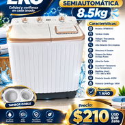 Lavadora Semiautomática 8.5kg, marca EKO. Garantía de 1 año, entrega gratis. Factura y Propiedad. Variedad - Img 57933903