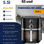 🔷 Freidora de Aire Eko, 5.5 Litros, $65 Usd❗ ☺️ Ventanilla Visible💥 - Img 52914518
