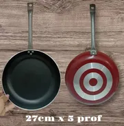 Sartén Antiadherente para Cocina a Gas de 27 cm. Producción Cubana, aluminio gordo, recubrimiento antiadherente. - Img 49092147