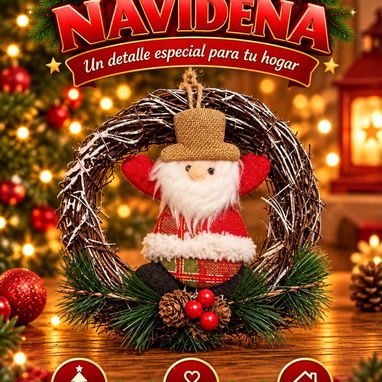 Coronitas navideñas para puerta - 2/2