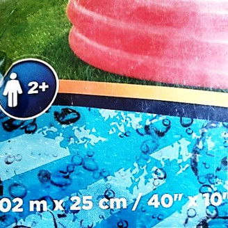 Piscina infantil 1.02 metros x 25 cm (inflada) Con parche de reparacion $20 USD - Img 98414110