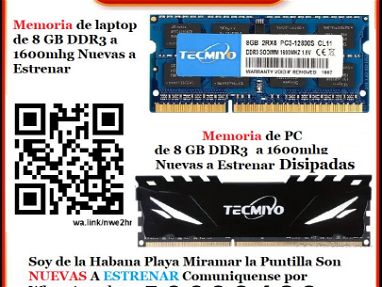 Memoria Ram de 8 GB DDR3 de Laptop y PC Mi WhatsApp    👉 Wa.Me//+5356698423 👈 - Img main-image-45801467