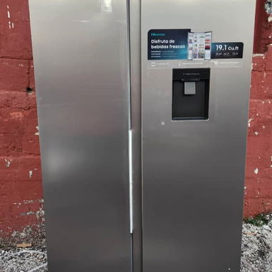*REFRIGERADOR HISENSE SIDE BY SIDE 19.1 p*  *MODELO*:  RS3P558NMCB - 3/3