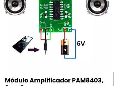 Módulo amplificador PAM8403 y módulo amplificador PAM8403 con bluetooth - Img 68131967