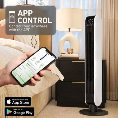 Ventilador de torre Holmes 40' traido de USA con wifi para controlar desde celular nuevo en su caja-70usd - Img 111568141
