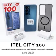 ITEL City 100 Ram 4GB Almacenamiento 256GB Batería 5200 mAh x 139 USD - Img 55754831