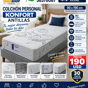 COLCHONES KONFORT PERSONALES,CAMEROS Y 3/4 NUEVOS EN CAJA!!! - Img 57596752