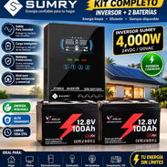 Kit Solar Sumry Inversor de 4kw 2 Baterias d 1280kwh - Img 58354036