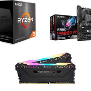 🎁 Kit AMD Ryzen 9 5900X + Gigabyte B550 Gaming X V2 + 16GB DDR4 Corsair RGB Pro ✅ New! + Transporte y Garantía - Img 55519618