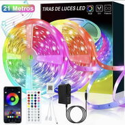 TIRAS LEDS RGB para decoración **cinta led **manguera leds 21METROS MULTICOLOR ,DANZANTES ,control por mando y app móvil - Img 44231753