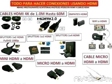 Variedad de Adaptadores de Audio y Video/CABLES/ ADAPTADORES/cables/adaptadores/Cables/Adaptadores - Img 68397622