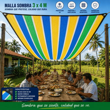 Malla sombra/aporta iluminación ambiente agradable - Img 123499936