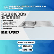 🧼 FREGADERO DE COCINA CON ESCURRIDOR 💲22 USD - Img 54320313