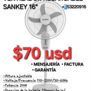 Ventilador Sankey (lo mejor) de pedestal recargable 53220916 - Img 54227282