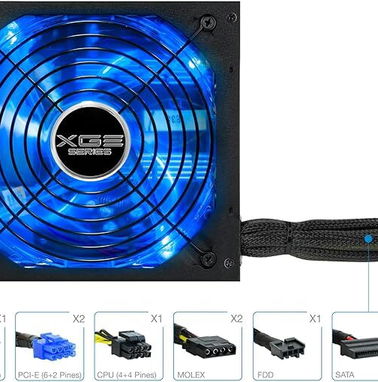 Fuente  Gaming 800W TooQ TQXGEII-800SAP PFC Activo, 60 amp Certificación 80 Plus Bronze 🧨🧨52815418 - Img 68431072