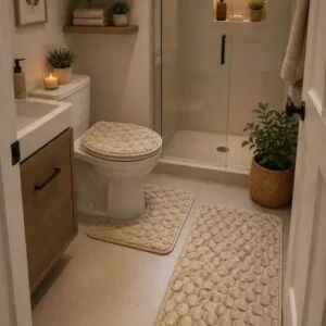 Set de alfombras para baño (3 piezas) - 3/3