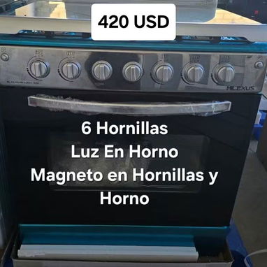 Cocina de Gas Con Horno 6 Hornillas. Domicilio Gratis en La Hanana - Img 124439319