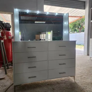 Cómodas de 8 espejo con luces led - 3/10